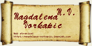 Magdalena Vorkapić vizit kartica